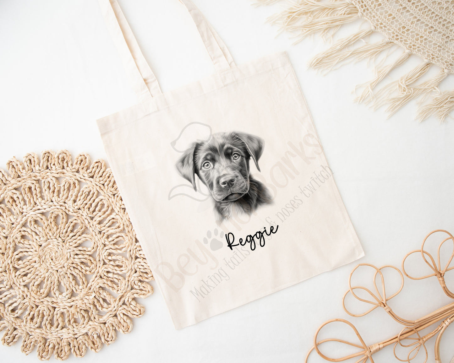 Black Labrador Tote bag
