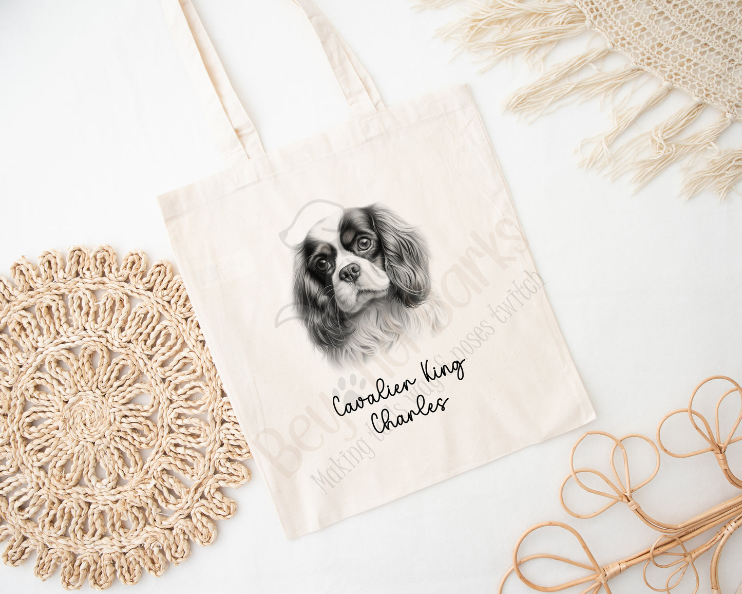 Cavalier king Charles Spaniel Tote bag