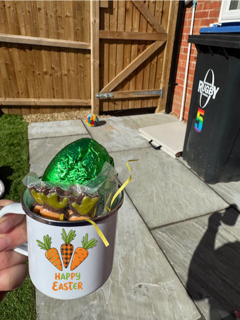 Easter egg in pup cup