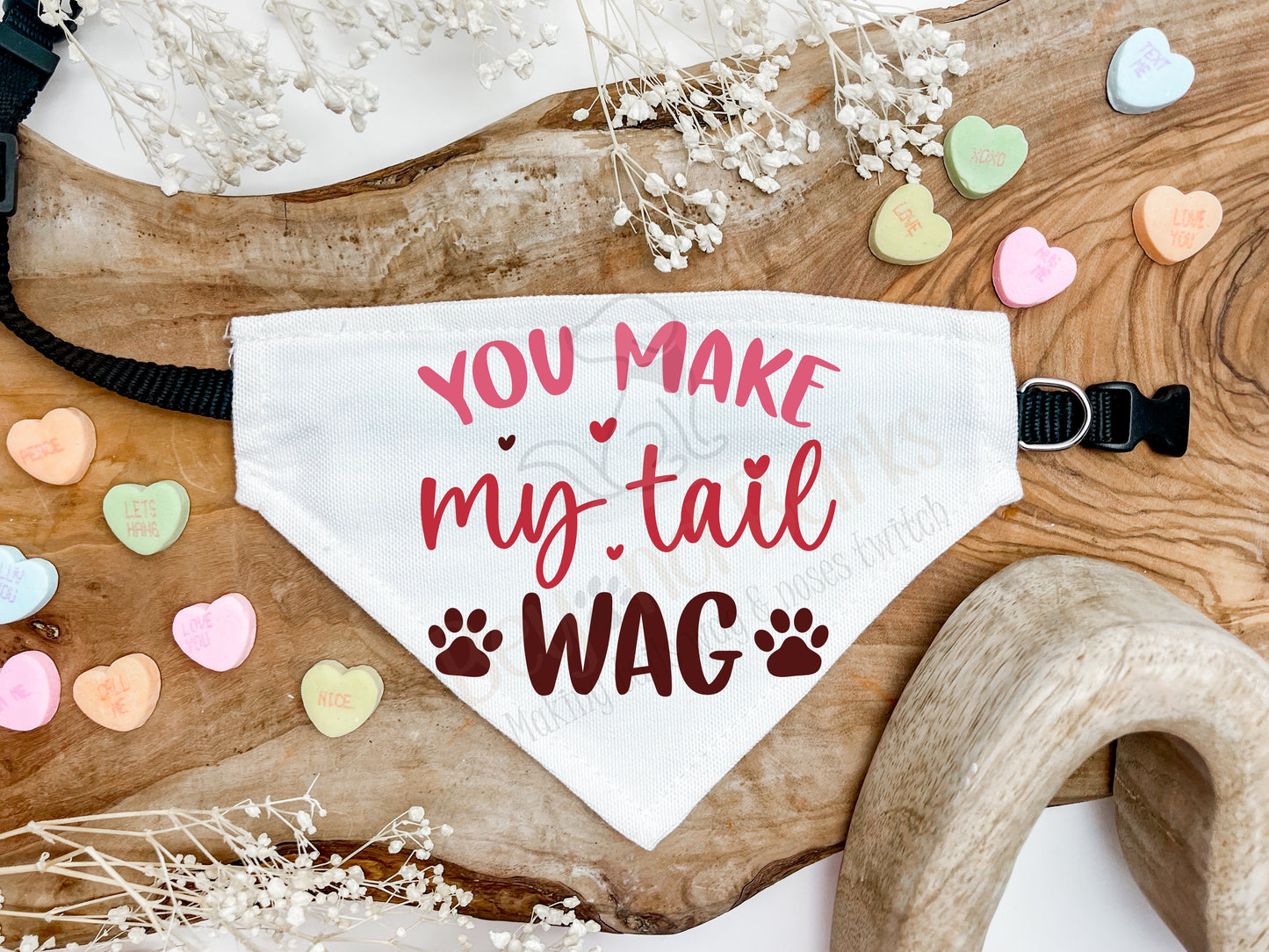 You make my tail wag dog bandana