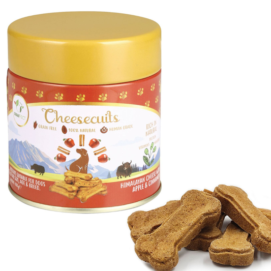 Pawfect Cheesecuits Cheesy Dog Biscuits with Apple and Cinnamon- Cheesecuits (100g/3.53oz)
