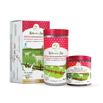 Pawfect Nature's Sip for Dogs: Goat's Milk with Pomegranate & Cranberry 120g