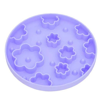 Meaty Licks Flower Power slow feeder - lavender purple