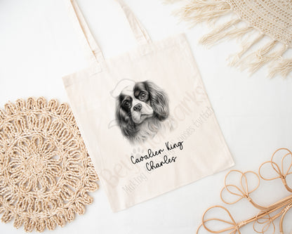 Cavalier king Charles Spaniel Tote bag