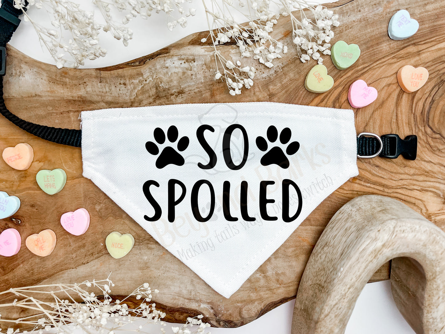 So spoiled dog bandana